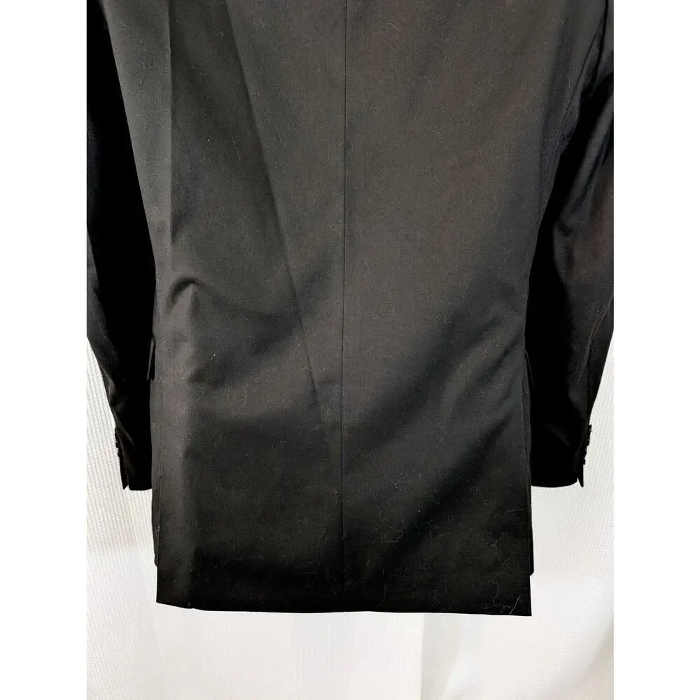 ALFANI! RICH BLACK TAILORED SLIM FIT, ELEGANT & CLASSIC BLAZER, JACKET! SZ 38L